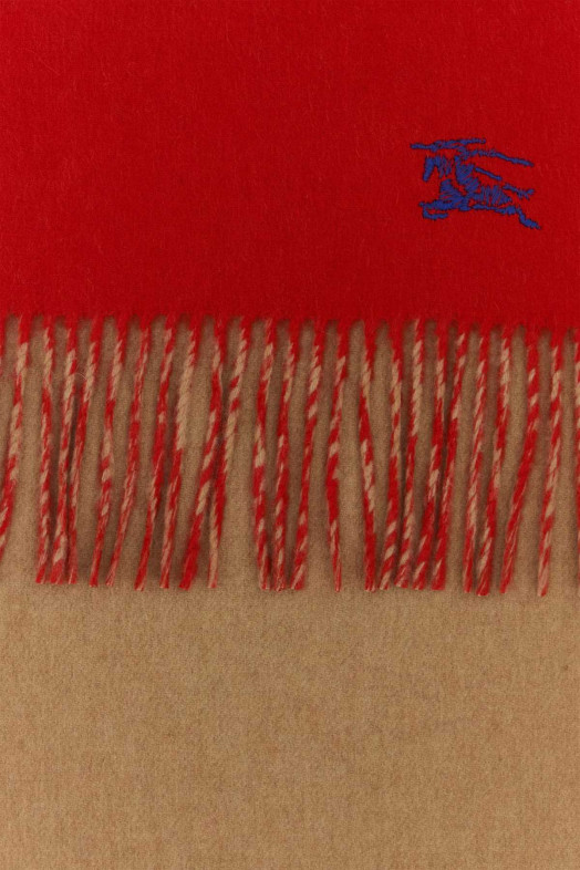 Красный кашемировый двусторонний шарф BURBERRY (8077823)