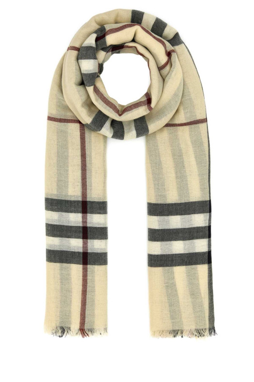 Embroidered wool scarf BURBERRY (8090720)
