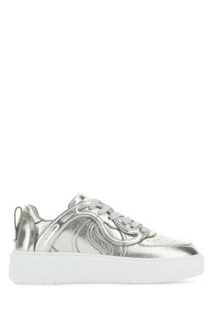 Silver synthetic leather S-Wave sneakers STELLA McCARTNEY (810140W1UR0)