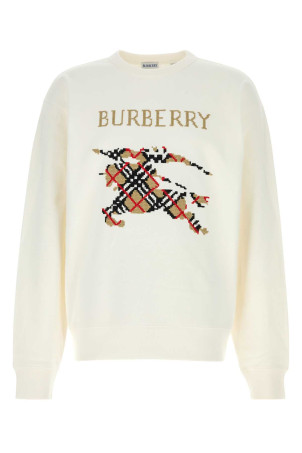White stretch cotton sweatshirt BURBERRY (8110547)
