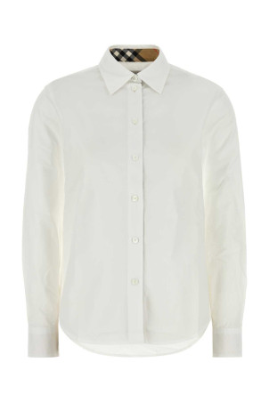 White poplin shirt White BURBERRY (8111217)
