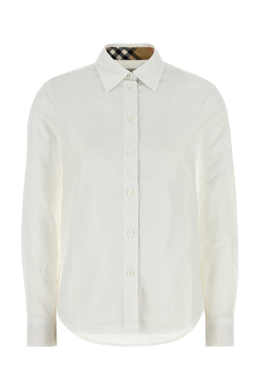 White poplin shirt White BURBERRY (8111217)