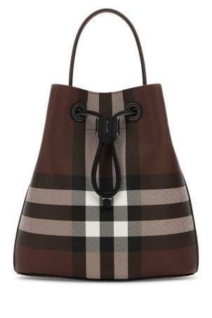 Printed canvas Check bucket bag BURBERRY (8112239)