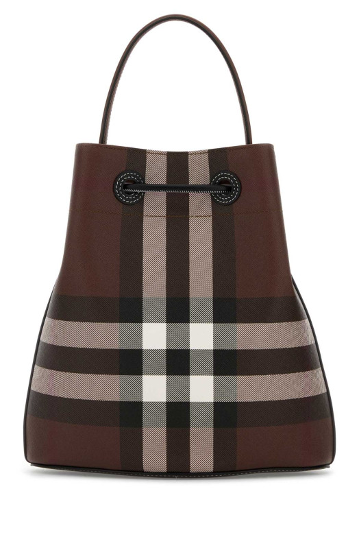 Сумка-ведро с принтом в клетку BURBERRY (8112239)