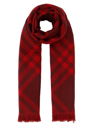 Embroidered wool blend scarf BURBERRY (8112461)