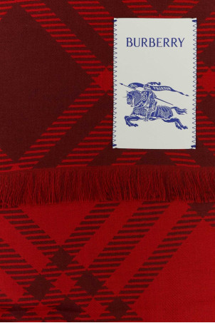 Embroidered wool blend scarf BURBERRY (8112461)