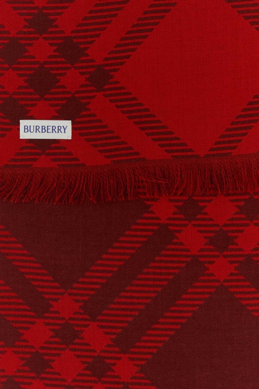 Embroidered wool blend scarf BURBERRY (8112461)