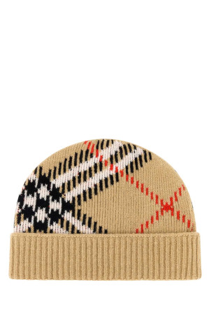 Embroidered cashmere blend beanie hat BURBERRY (8114768)