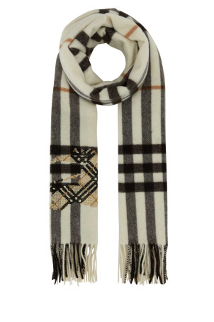 Embroidered cashmere scarf BURBERRY (8117676)