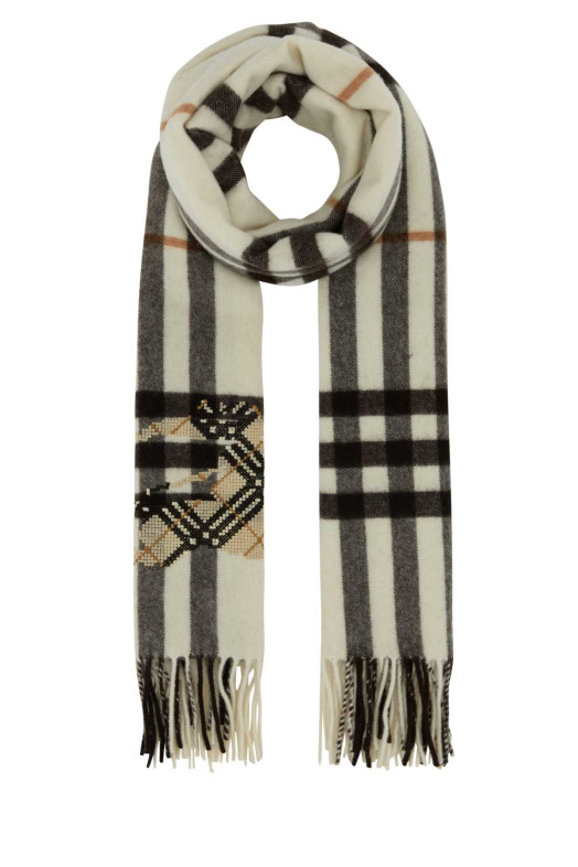 Embroidered cashmere scarf BURBERRY (8117676)