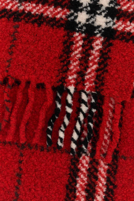 Embroidered alpaca blend scarf BURBERRY (8118011)