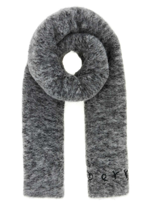 Двухцветный шарф из смеси альпаки BURBERRY (8118736)