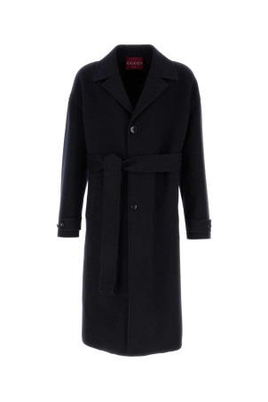 Midnight blue wool blend coat GUCCI (827161Z8B04)