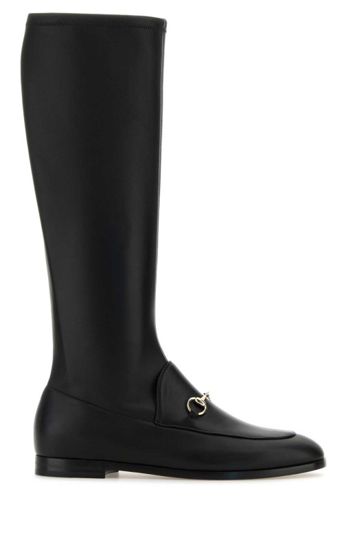 Black leather Jordaan boots Black GUCCI (827860AADP3)