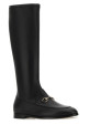 Black leather Jordaan boots Black GUCCI (827860AADP3)