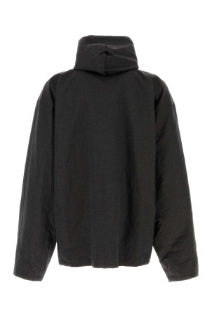 Slate linen blend jacket Black BALENCIAGA (831341TST05)