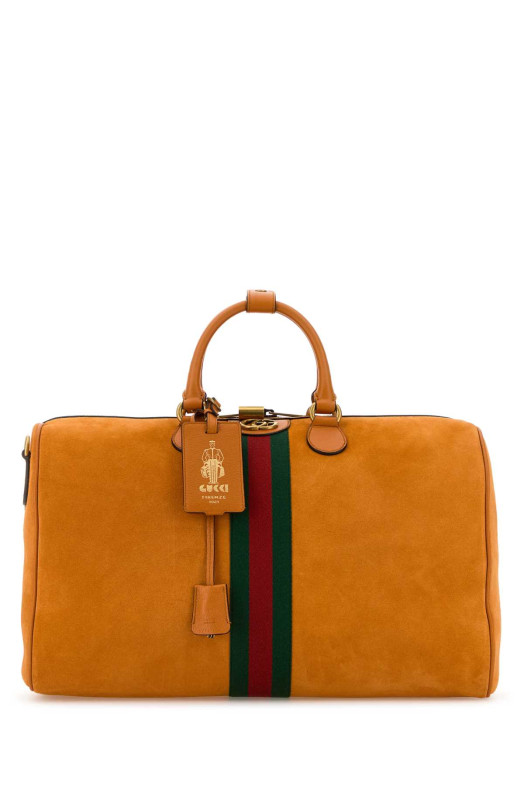 Orange suede medium Gucci Savoy travel bag GUCCI (834460AAE1D)