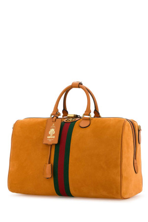 Orange suede medium Gucci Savoy travel bag (834460AAE1D)