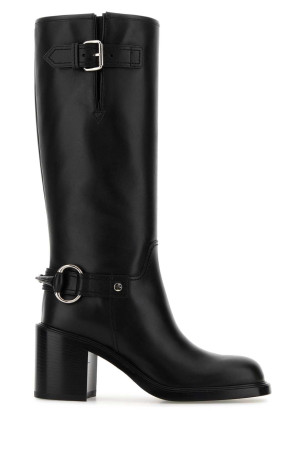 Black leather boots Black GUCCI (834766AAE2C)