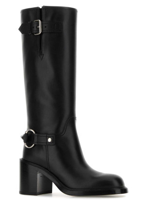 Black leather boots Black GUCCI (834766AAE2C)
