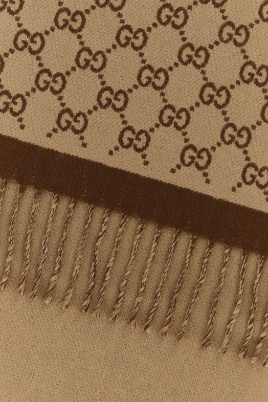 Шарф из шерсти с вышивкой GUCCI (8355343G200)