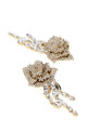 Embellished metal Garofano earrings ALEXANDER MCQUEEN (846511J161C)