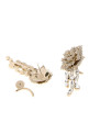 Embellished metal Garofano earrings ALEXANDER MCQUEEN (846511J161C)