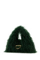 Dark green eco fur maxi Gucci Softbit shoulder bag (846694FAE74)