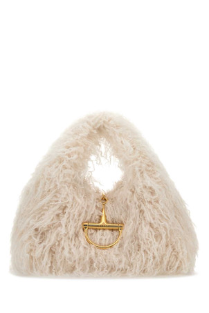 White eco fur Gucci Softbit shoulder bag GUCCI (846694FAE76)
