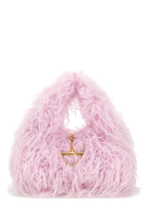 Розовая эко-меховая сумка GUCCI (846695FAE74)