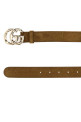 Biscuit suede belt GUCCI (847228CA00G)