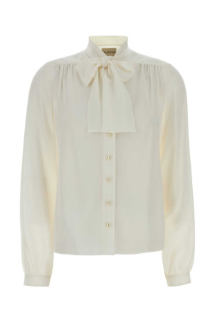 Ivory crepe shirt VALENTINO GARAVANI (8B3AB8A721B)
