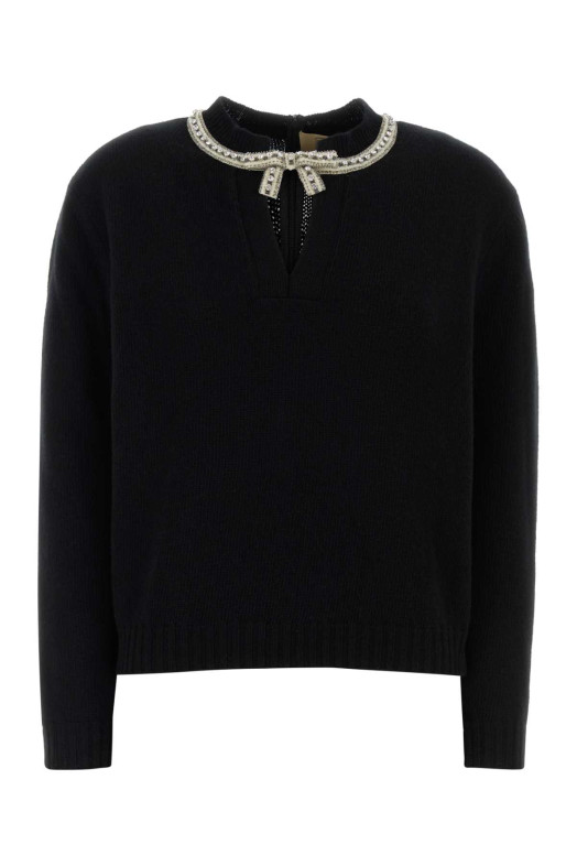 Black wool sweater Black VALENTINO GARAVANI (8B3KC71FA1E)
