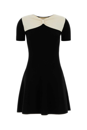 Black viscose blend mini dress VALENTINO GARAVANI (8B3KD14TA2P)