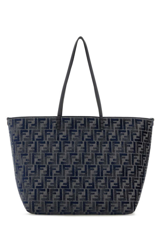 Вышитая шениль большая сумка для покупок FENDI (8BH425ASU1)