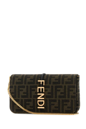 Embroidered fabric Fendigraphy wallet FENDI (8BS076AD23)