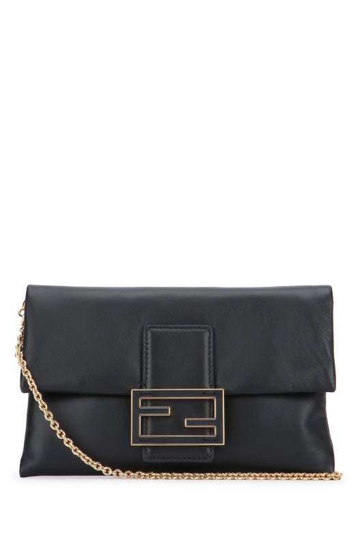 WALLET ON CHAIN VERNICE FF EMB Black FENDI (8M0498AW5O)