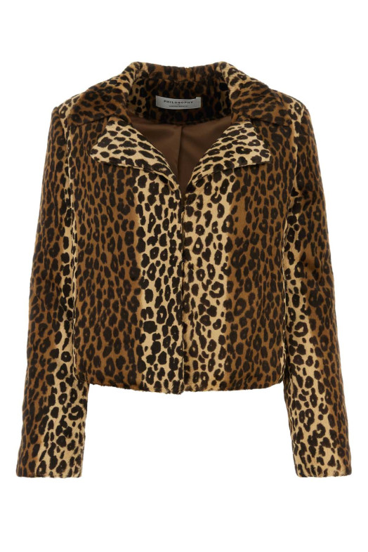 Printed eco fur coat PHILOSOPHY DI LORENZO SERAFINI (A06025757)