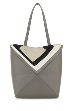 Grey leather Puzzle Fold shopping bag LOEWE (A779G50X96)