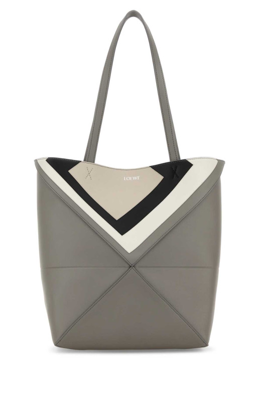 Grey leather Puzzle Fold shopping bag LOEWE (A779G50X96)