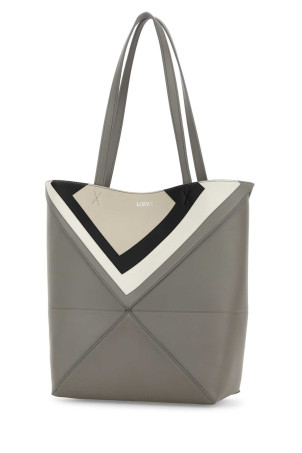 Grey leather Puzzle Fold shopping bag LOEWE (A779G50X96)