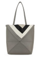 Grey leather Puzzle Fold shopping bag LOEWE (A779G50X96)