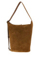 Camel suede medium Loop bucket bag Brown LOEWE (BB22LBMX02)