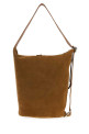 Camel suede medium Loop bucket bag Brown LOEWE (BB22LBMX02)
