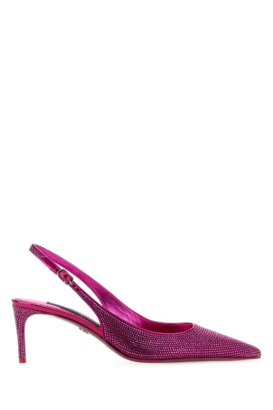 Embellished satin Lollo pumps DOLCE & GABBANA (CG0665AO185)