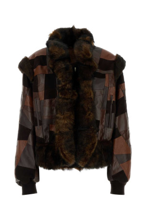 Багатоколірна шкіряна куртка CHLOE (CH25WCV73932) CHLOÉ