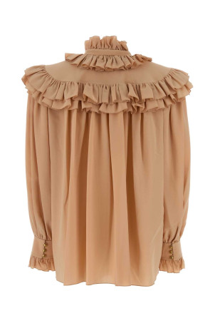 Peach silk blouse Gold CHLOE (CH25WHT14005)