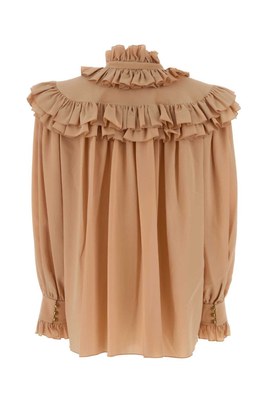 Peach silk blouse Gold CHLOE (CH25WHT14005)