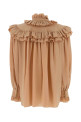 Peach silk blouse Gold CHLOE (CH25WHT14005)