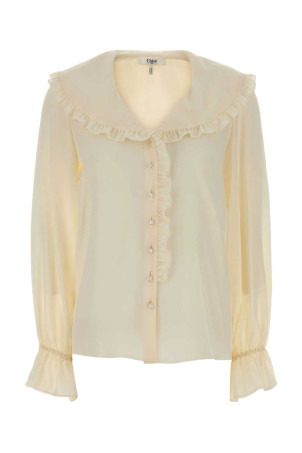 Cream crepe shirt White CHLOE (CH25WHT78005)
